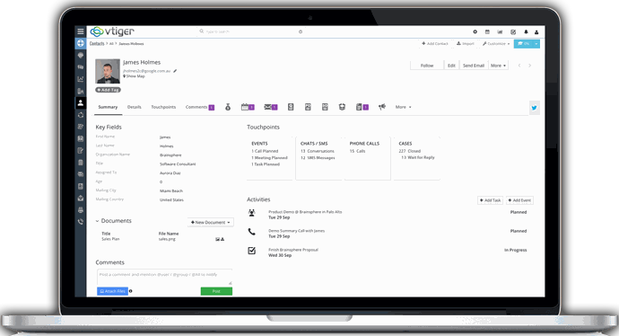 Odoo CMS- Sample image floating